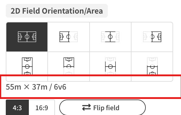 Settings shown for a board created with the Field tab