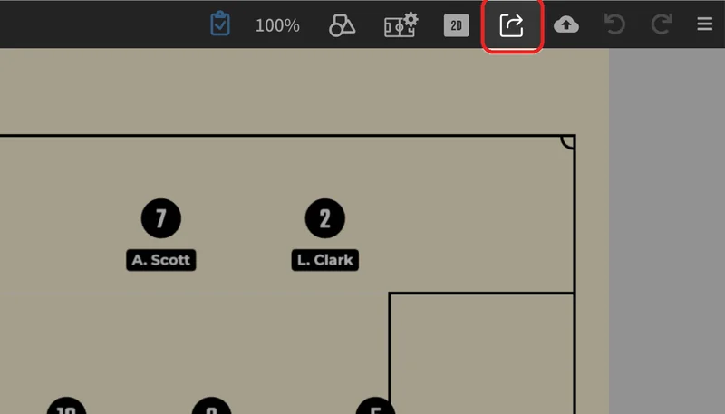 Press in the header.