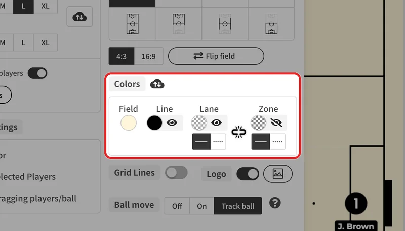 The "Colors" settings.