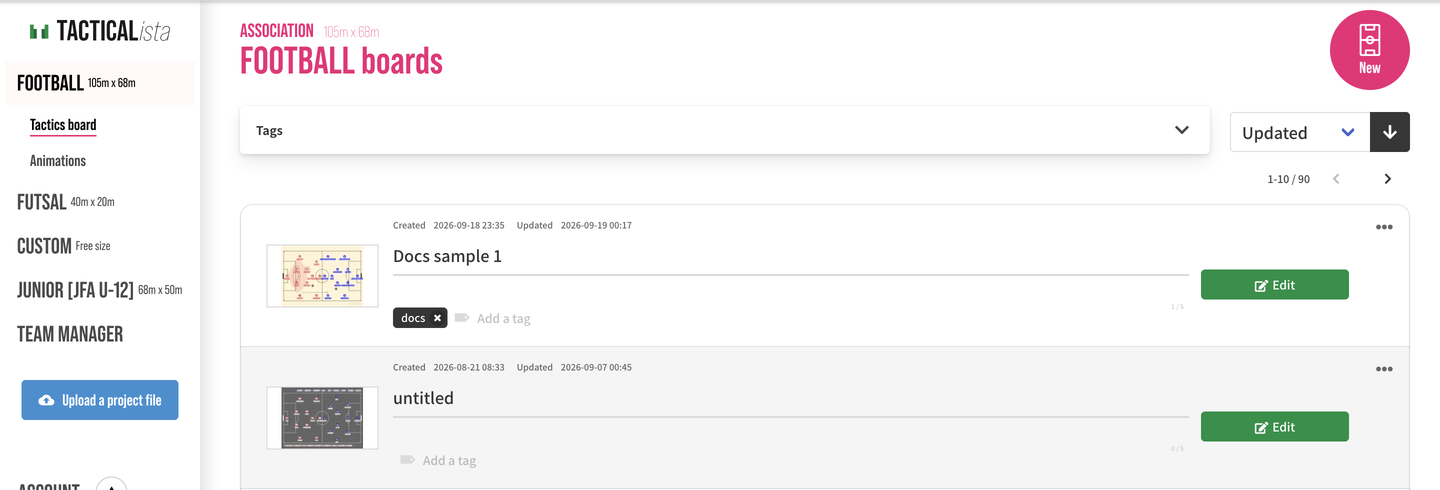 Project list