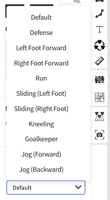 3D pose menu