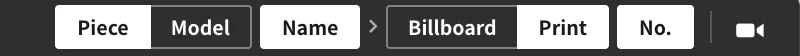 3D view display settings (piece mode)